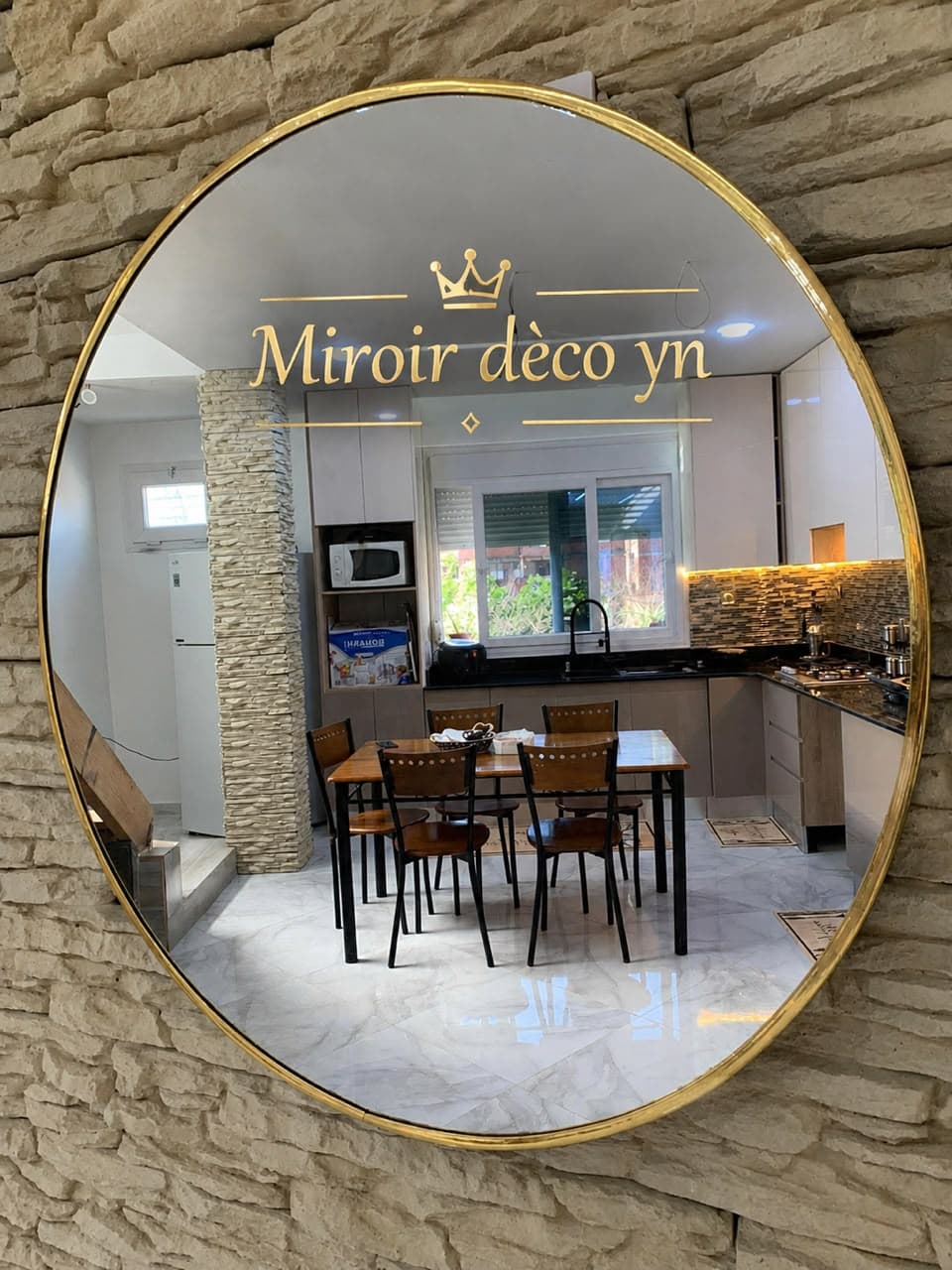 miroir en bois type 2