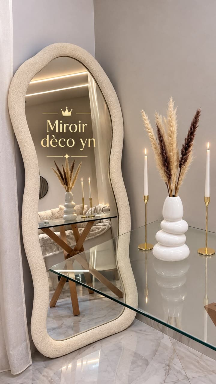 miroir modèle capitoné